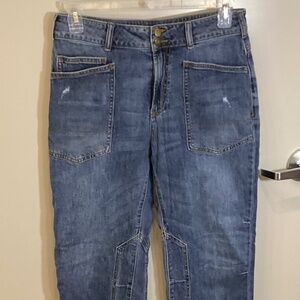 Pilcro Anthropologie Jeans Womens 28 The Wanderer Mid-Rise Relaxed Distressed